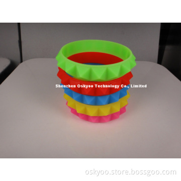 Personalized Punk Rock Silicone Bracelet Wristbands